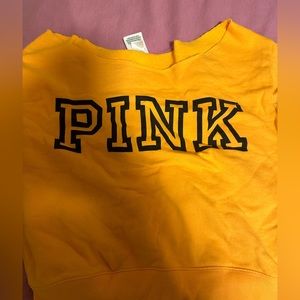 pink fleece crop top
